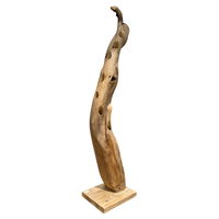 Weinregal 'Baum', natur, recyceltes Teakholz