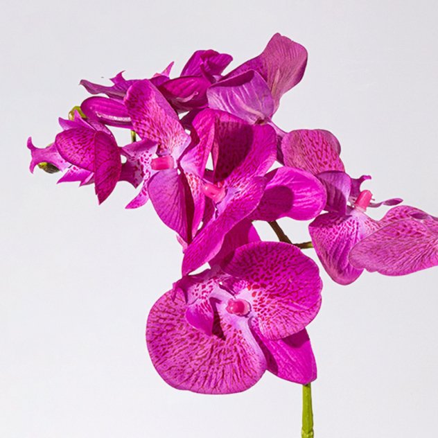 Kunstblume Orchidee im Topf, lila, ca. 40 cm, 2 Stück
