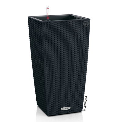 Lechuza 'Cubico Cottage 30', graphitschwarz, ca. 30 x 30 x H 56 cm