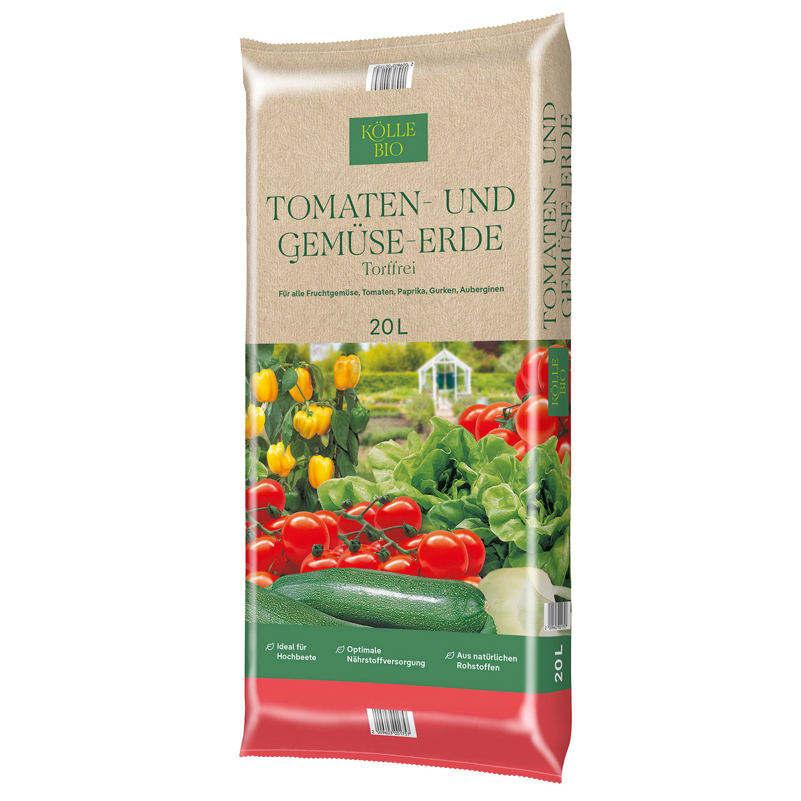 Kölle Bio Tomaten- & Gemüseerde, torffrei, 120 Sack á 20 l, gesamt 2400 Liter Kölle Bio Tomaten- & Gemüseerde, torffrei, 120 Sack á 20 l, gesamt 2400 Liter