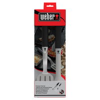 Weber® Original Grillbesteck Kompakt, 2-teilig, Edelstahl, schwarz