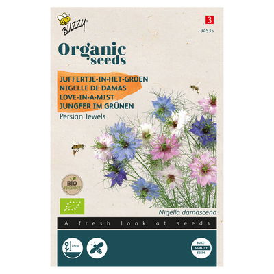 Bio Saatgut, Nigella 'Persian Jewels', rosa, weiß, 0,25 g Bio Saatgut, Nigella 'Persian Jewels', rosa, weiß, 0,25 g