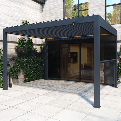 Seitenteil für Pergola, anthrazit, ca. 300 x 250 cm