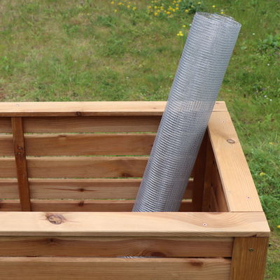 Hochbeetgitter, Stahl verzinkt, 13 x 101,5 x 19 cm