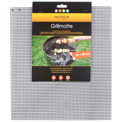 Grillgitter Matte, eckig, 36 x 40 cm, antihaftbeschichtet Grillgitter Matte, eckig, 36 x 40 cm, antihaftbeschichtet