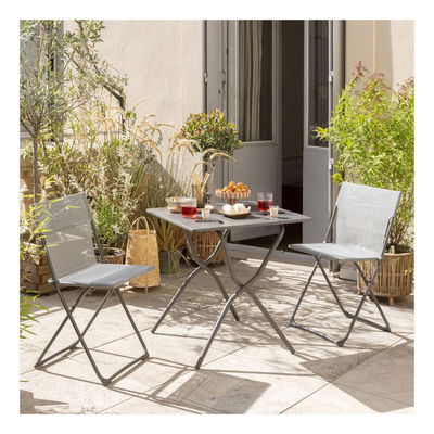 Lafuma Klapptisch 'Balcony II', grau, ca. 70 x 64 x H73 cm