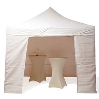Faltpavillon 3x3m natur inkl. Seitenteile / einfacher Aufbau, transportabel