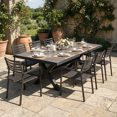 Kölle Ausziehtisch 'Jersey', Keramikplatten, ca. 205/265x103cm Kölle Ausziehtisch 'Jersey', Keramikplatten, ca. 205/265x103cm