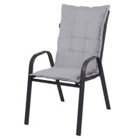 Niederlehnerauflage 'Panama', Light Grey, grau Niederlehnerauflage 'Panama', Light Grey, grau