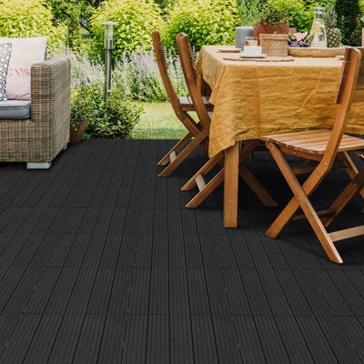 6er-Set Trittplatten 'Cosmopolitan', graphit, 30 x 30 x H 1,5 cm 6er-Set Trittplatten 'Cosmopolitan', graphit, 30 x 30 x H 1,5 cm