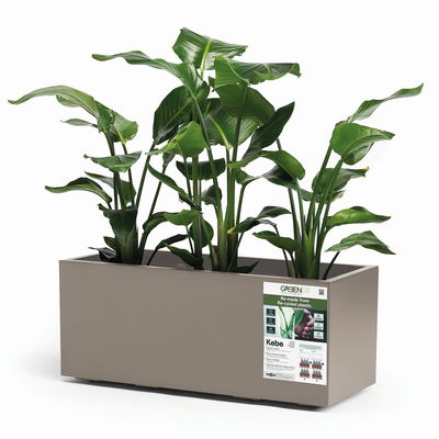 Euro 3 Plast Pflanzkasten 'Kebe', taupe, ca. 99,5 x 39,5 x H 39,5 cm Euro 3 Plast Pflanzkasten 'Kebe', taupe, ca. 99,5 x 39,5 x H 39,5 cm