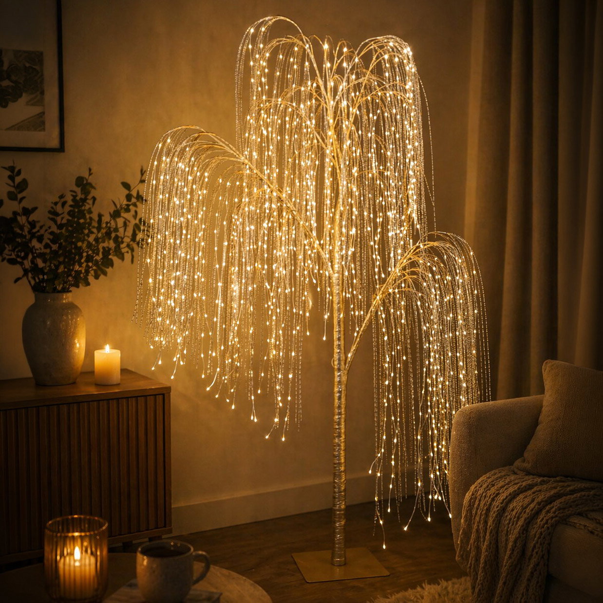 LED Weidenbaum, 1144 LEDs, warmweiß, Höhe ca. 280 cm LED Weidenbaum, 1144 LEDs, warmweiß, Höhe ca. 280 cm