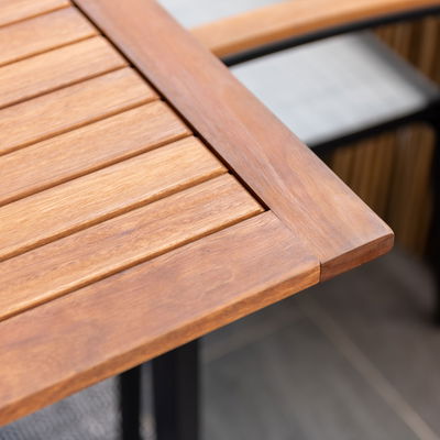 Ausziehtisch 'Kingsbury', schwarz/braun, 75/126 x 70 cm Ausziehtisch 'Kingsbury', schwarz/braun, 75/126 x 70 cm