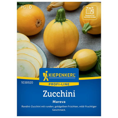 Zucchini 'Mareva', gelb, ca. 6 Samen