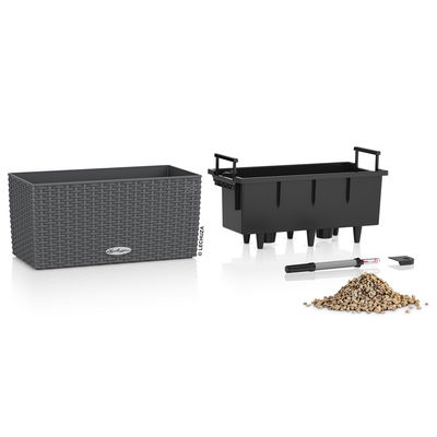 Lechuza 'Balconera Cottage 40', granit, ca. 40 x 19 x H 19 cm