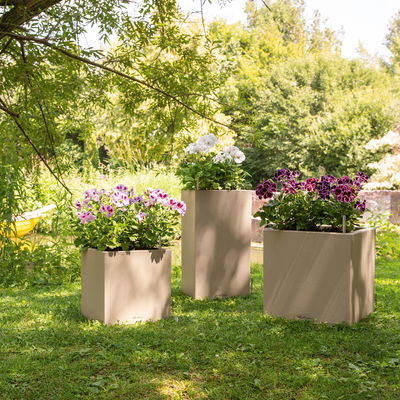 Lechuza 'Canto Stone 40 low', sandbeige, ca. 40 x 40 x H 40 cm