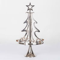 Kerzenhalter 'Tannenbaum', silber, 55 x 27 cm