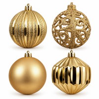 Christbaumkugelnkugelmix, hellgold, Kuststoff, ca. Ø 8 cm, 16er-Set Christbaumkugelnkugelmix, hellgold, Kuststoff, ca. Ø 8 cm, 16er-Set