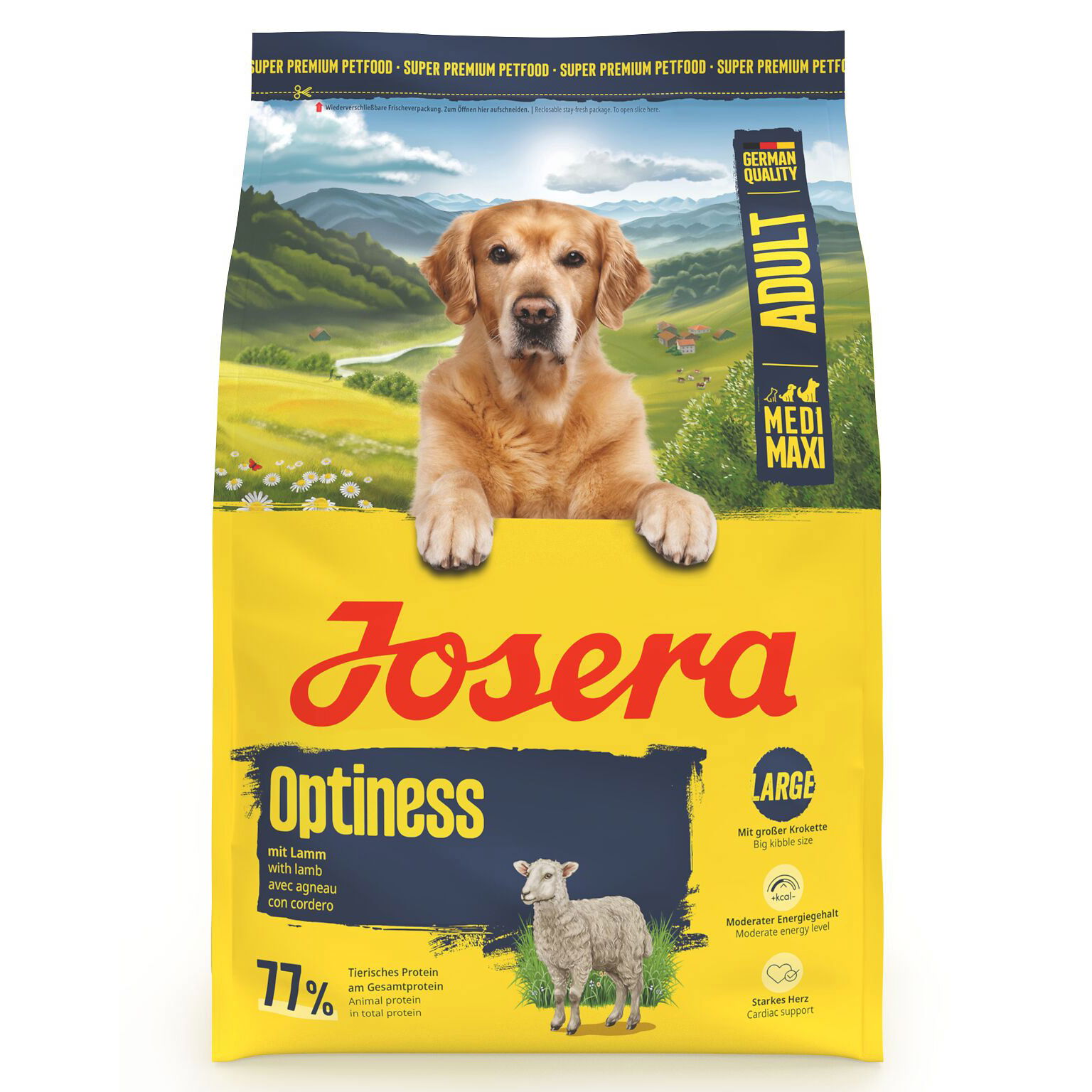 Josera Hundefutter Adult Optiness mit Lamm, 3kg Josera Hundefutter Adult Optiness mit Lamm, 3kg
