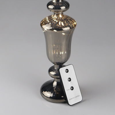 LED Zapfen 'Rauch', weiß/gold, Höhe ca. 49 cm