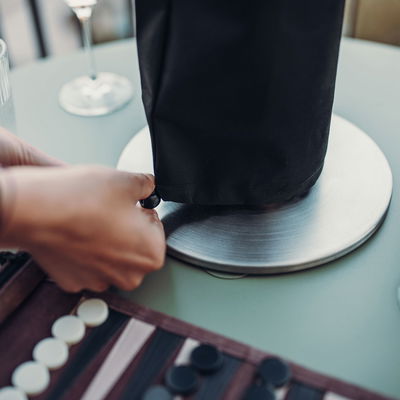 Abdeckhaube für SPIN 120, schwarz, Nylon, Mischgewebe, 53 cm Abdeckhaube für SPIN 120, schwarz, Nylon, Mischgewebe, 53 cm