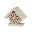 Kleines Insektenhotel mit Giebeldach, grau, Kiefer/Erle, 17 x 11 x H 16 cm