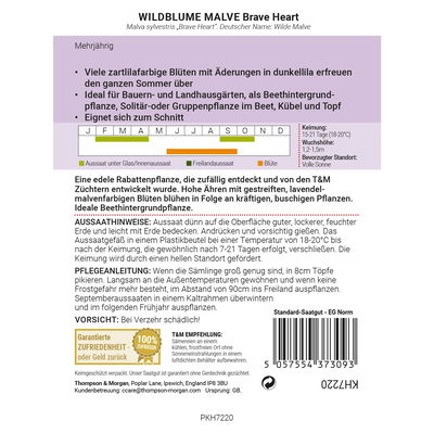 Thompson & Morgan Wildblume Wilde Malve 'Brave Heart', lila Thompson & Morgan Wildblume Wilde Malve 'Brave Heart', lila