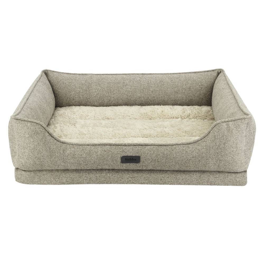Nobby Orthopädisches Komfortbett Calbu eckig beige ca. 100x65x19 cm