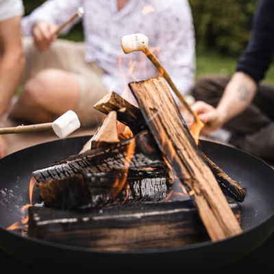 Edelstahl-Feuerstelle 'X 50', schwarz, 28 x 55 cm Edelstahl-Feuerstelle 'X 50', schwarz, 28 x 55 cm
