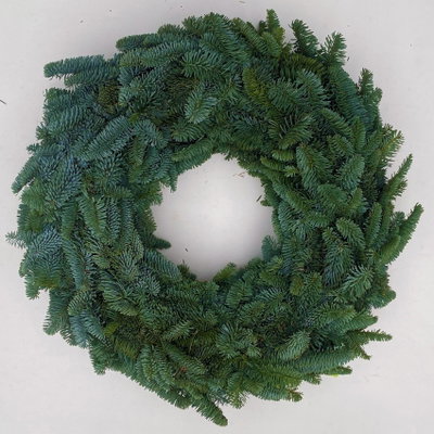 Adventskranz, Nobilistanne, rund gebunden, ca. 50 cm Ø Adventskranz, Nobilistanne, rund gebunden, ca. 50 cm Ø