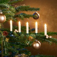 LED Kerzen Mini 20 Lichter, warmweiß, mit Zeitschaltuhr, kabellos