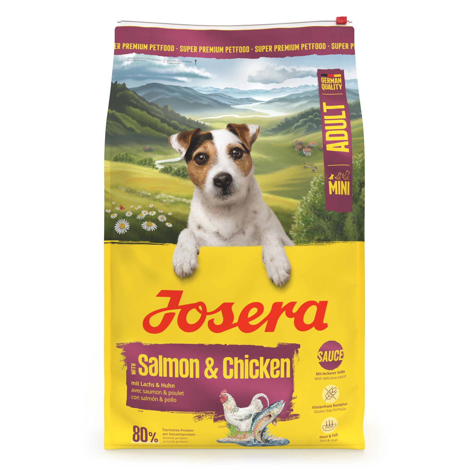 Josera Hundefutter Adult mit Lachs & Huhn, 10 kg