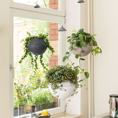 Lechuza 'Bola Color 32', schiefergrau, ca. Ø 32 x H 25 cm