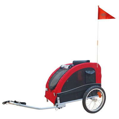 Nobby Fahrradanhänger 'Senlima' M bis 25 kg, rot-schwarz