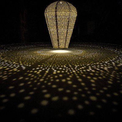 Solarlaterne 'Balloon XL', helltaupe, Ø 35 x 50 cm