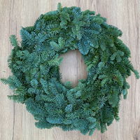 Adventskranz, Nobilistanne, rund gebunden, ca. 35 cm Ø