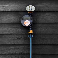 Wasser-Zeitschaltuhr/Timer für Wasserhahn, schwarz/orange