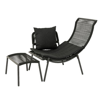 Liegeset 'Kauai', 2tlg., schwarz Liegeset 'Kauai', 2tlg., schwarz