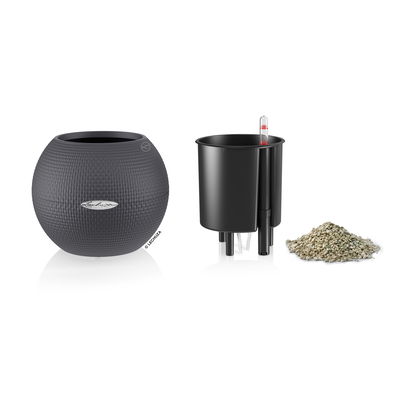 Lechuza 'Puro Color 20', schiefergrau, ca. Ø 20 x H 16 cm