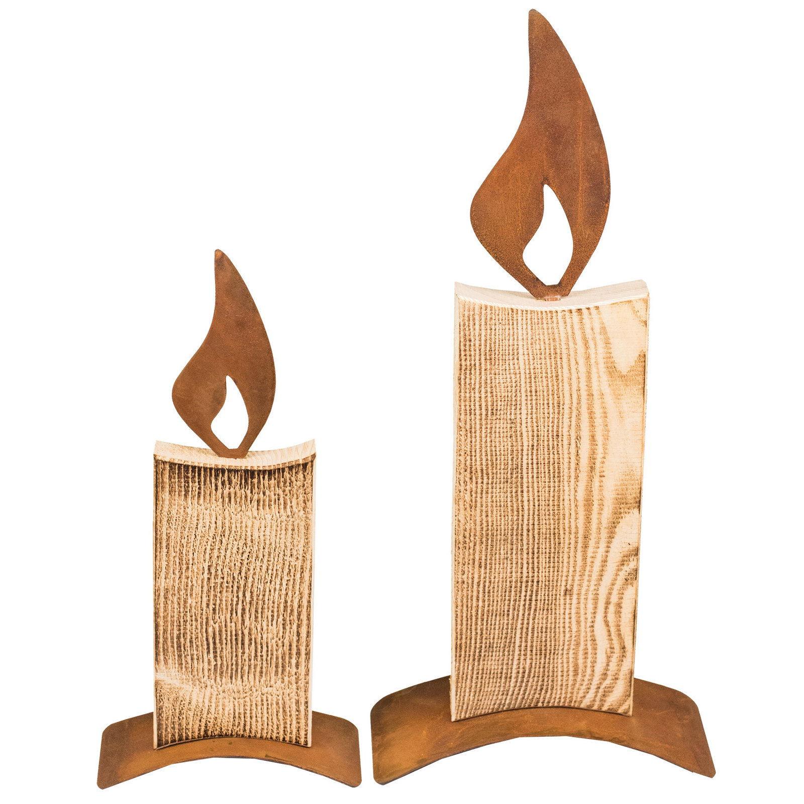 Deko-Kerze 'Konrad 550', aus Holz & Metall, Höhe ca. 55 cm Deko-Kerze 'Konrad 550', aus Holz & Metall, Höhe ca. 55 cm