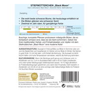 Thompson & Morgan Blumensamen Stiefmütterchen Black Moon