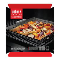 Weber Grillkorb, grau, Stahl, ca. 5 x 41 x 43 cm