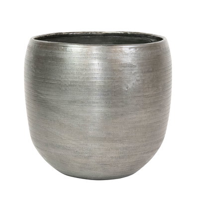 Kölle Pflanzgefäß 'Rowen', silber, ca. Ø 31 x 28 cm