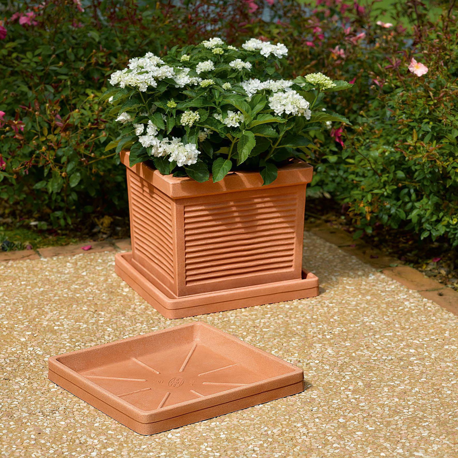 Euro 3 Plast Untersetzer 'Neze', terra, ca. 55 x 55 x H 6 cm