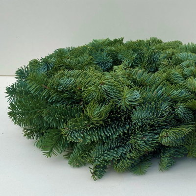Adventskranz, Nobilistanne, rund gebunden, ca. 40 cm Ø Adventskranz, Nobilistanne, rund gebunden, ca. 40 cm Ø