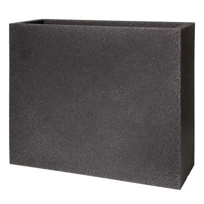 Euro 3 Plast Pflanzkasten 'Kube High', granit, ca. 80 x 30 x H 70 cm