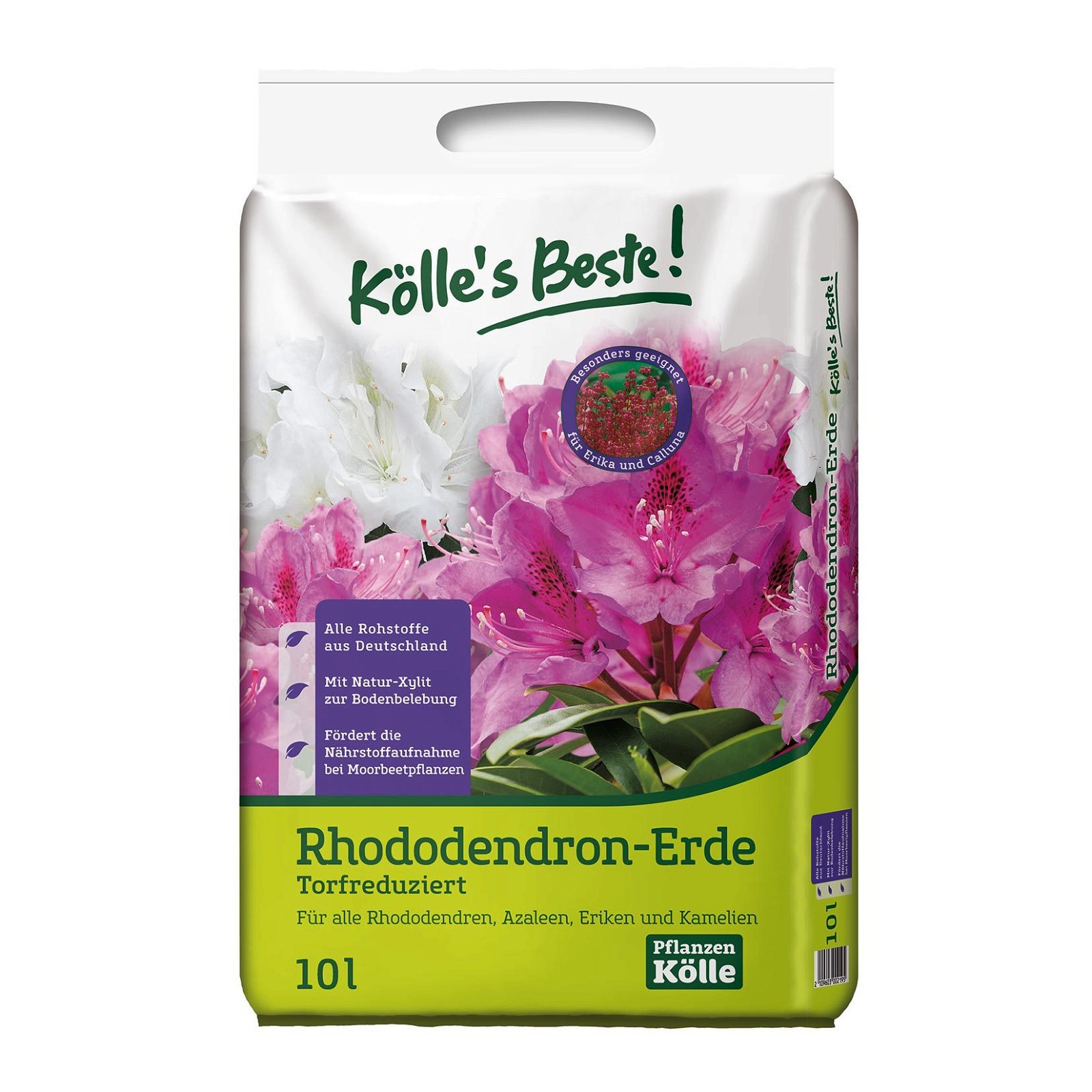 Kölle's Beste Rhododendronerde torfreduziert 10 l mit Tragegriff