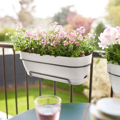 Elho Pflanzgefäß 'Vibia Campana 50 all-in-1', seidenweiß