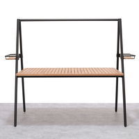 Tisch 'Tipi', schwarz/braun, FSC-Holz, ca. 156 x 90 cm
