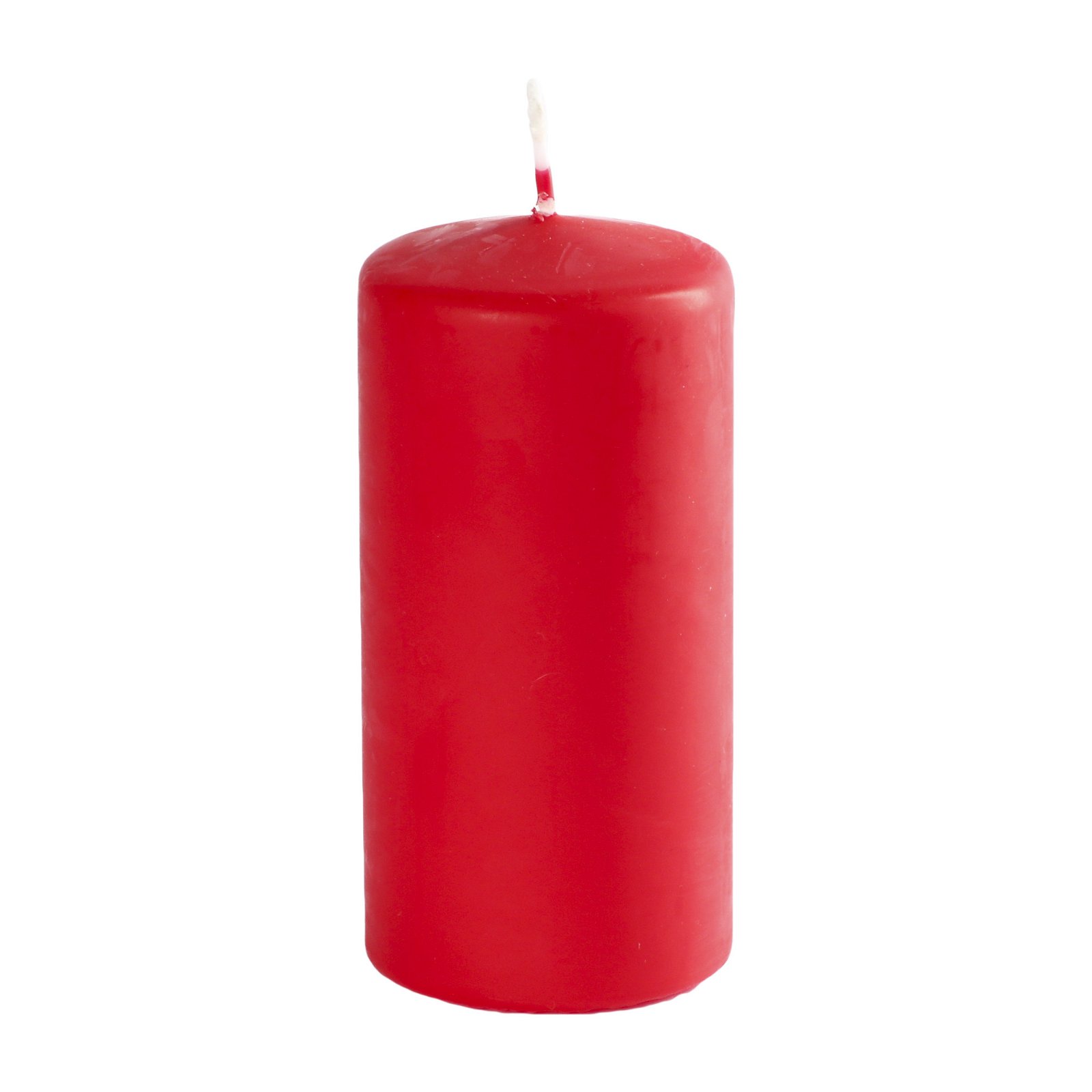 Safe Candle® Stumpenkerze, karminrot